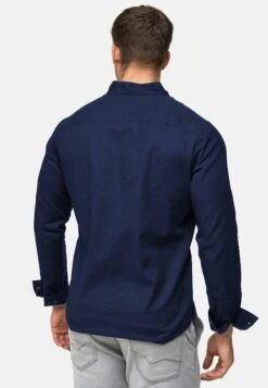 Indicode Jeans Langarm Kepner - Overhemd - Navy -Indicode Jeans Verkoop 1953d6f4db2d42b4b0ec308193162a6b