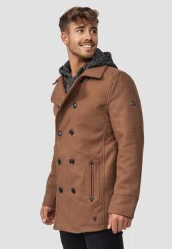 Indicode Jeans Halflange Jas - Camel -Indicode Jeans Verkoop 1a01c61970574eea87d78fae58ec6272