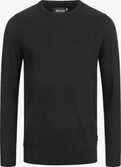 Indicode Jeans Crewneck Truien Trui Benjamin Heren Zwart