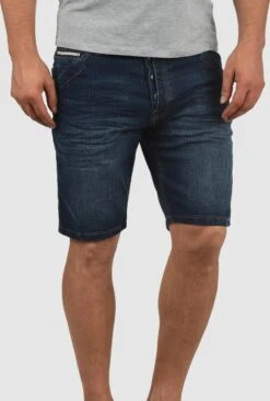 Indicode Jeans Denim Shorts Regular Broek Alessio Heren Donkerblauw