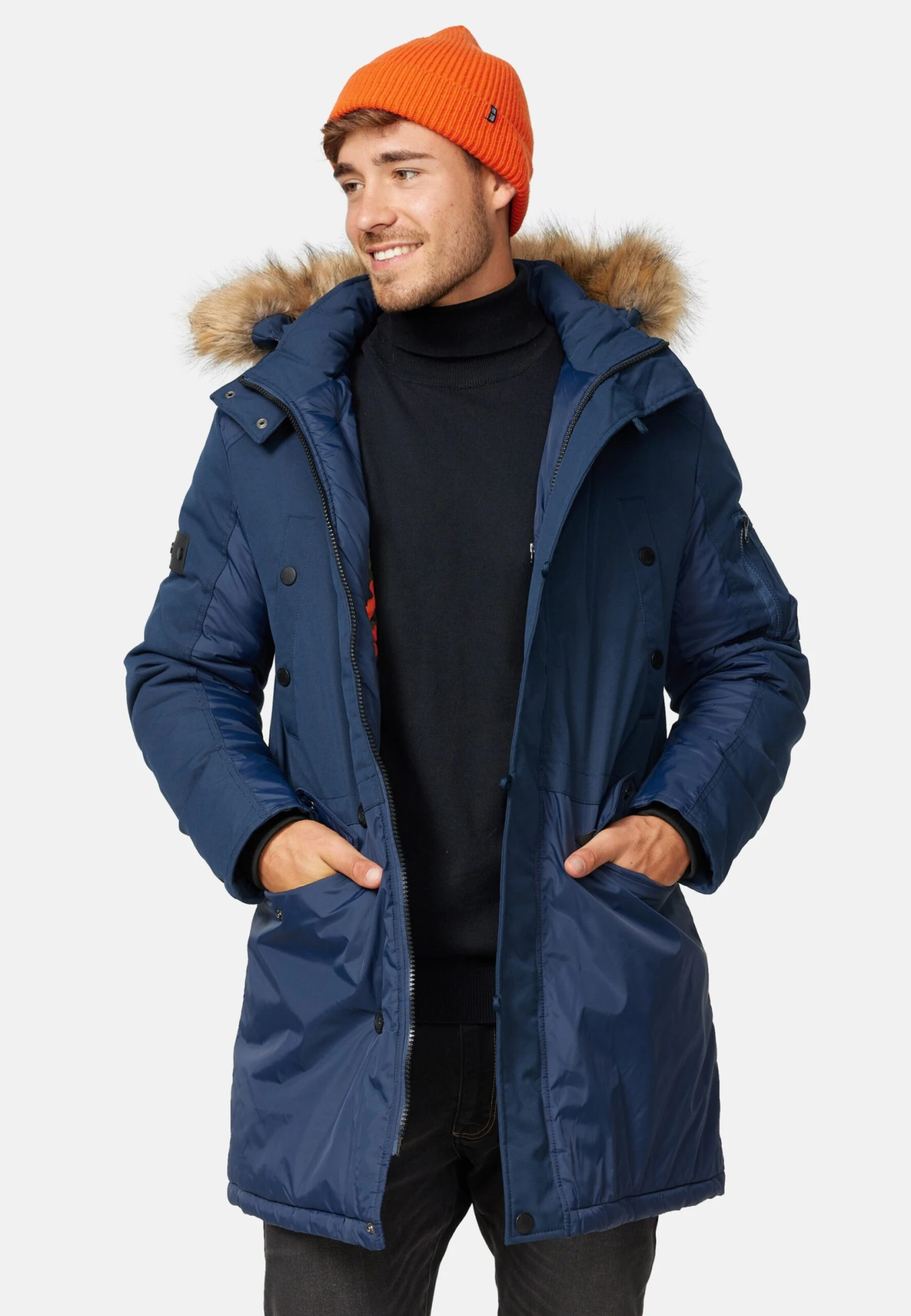 Indicode Jeans Parkas Winterparka Jarl Heren Blauw 5 Indicode Jeans Parkas Winterparka Jarl Heren Blauw - Image 5