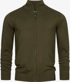 Indicode Jeans Vesten Gebreid Vest Lau Heren Kaki