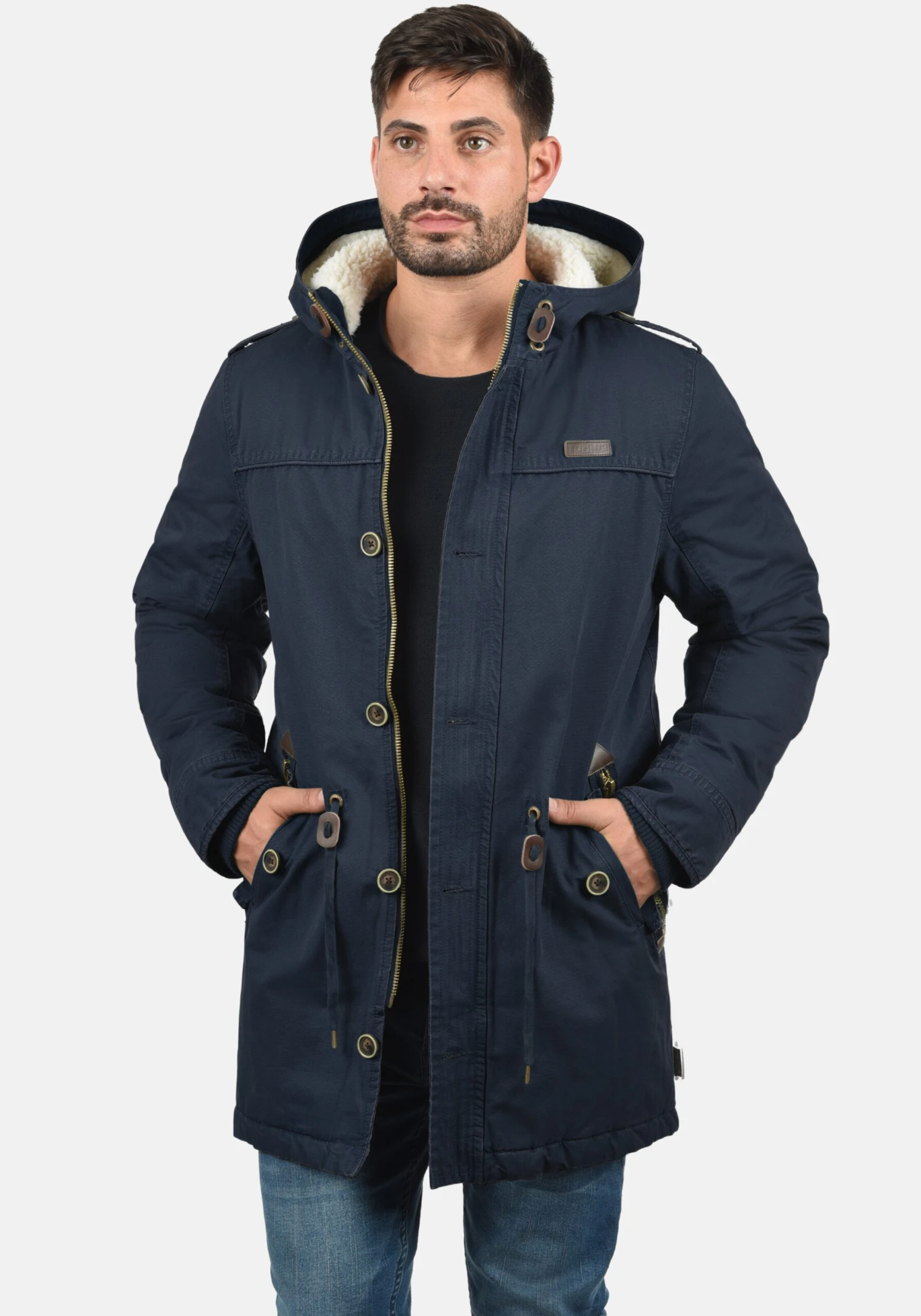 Indicode Jeans Parkas Winterparka Pulsoor Heren Navy 3 Indicode Jeans Parkas Winterparka Pulsoor Heren Navy - Image 3