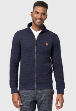 Indicode Jeans Bermie - Sweater Met Rits - Navy