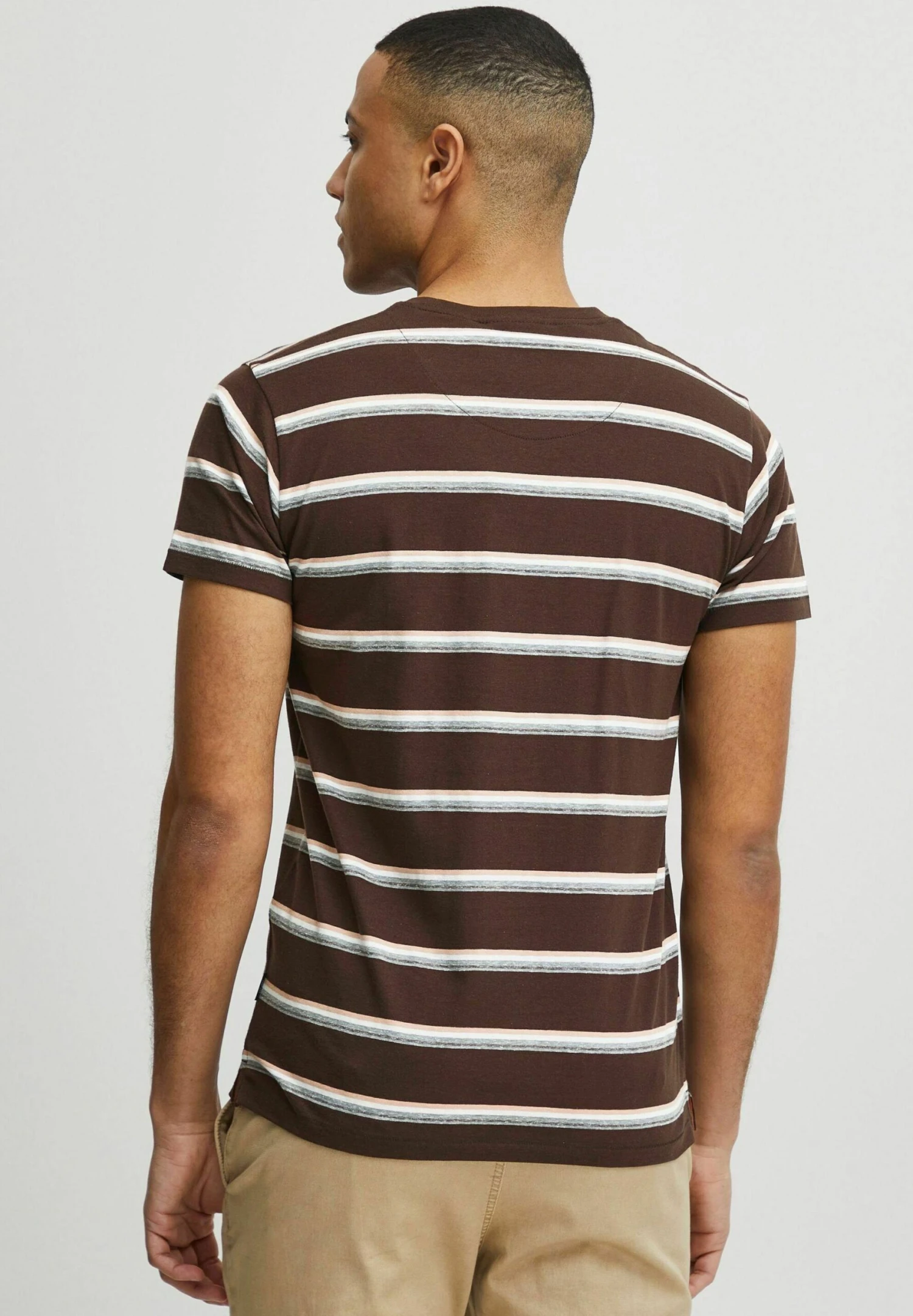 Indicode Jeans T-Shirt Print - Coffee Bean 3 Indicode Jeans T-Shirt Print - Coffee Bean - Image 3