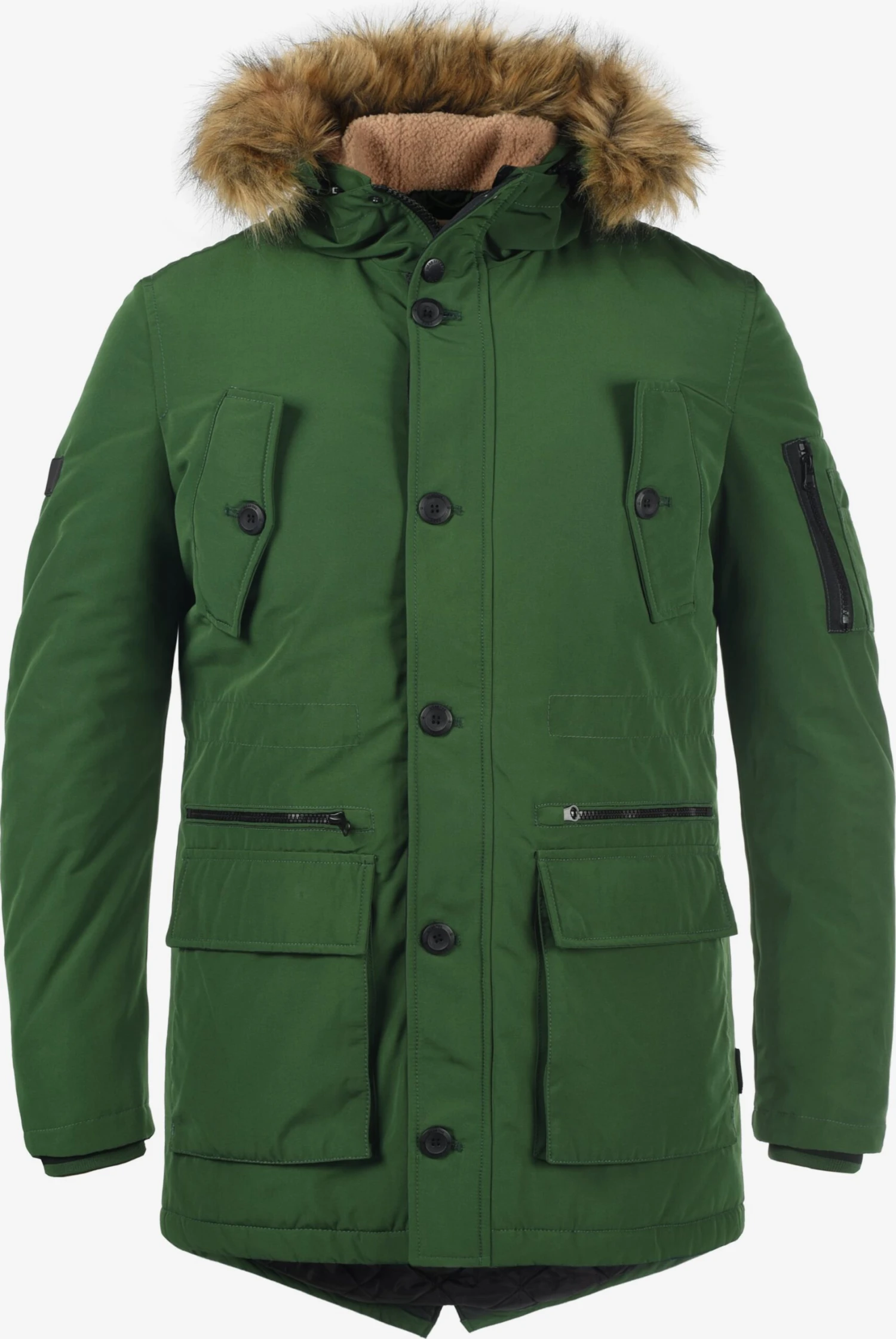 Indicode Jeans Parkas Winterparka Ruffy Heren Groen 1 Indicode Jeans Parkas Winterparka Ruffy Heren Groen