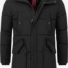 Indicode Jeans Winterjassen Winterjas Dexter Heren Zwart