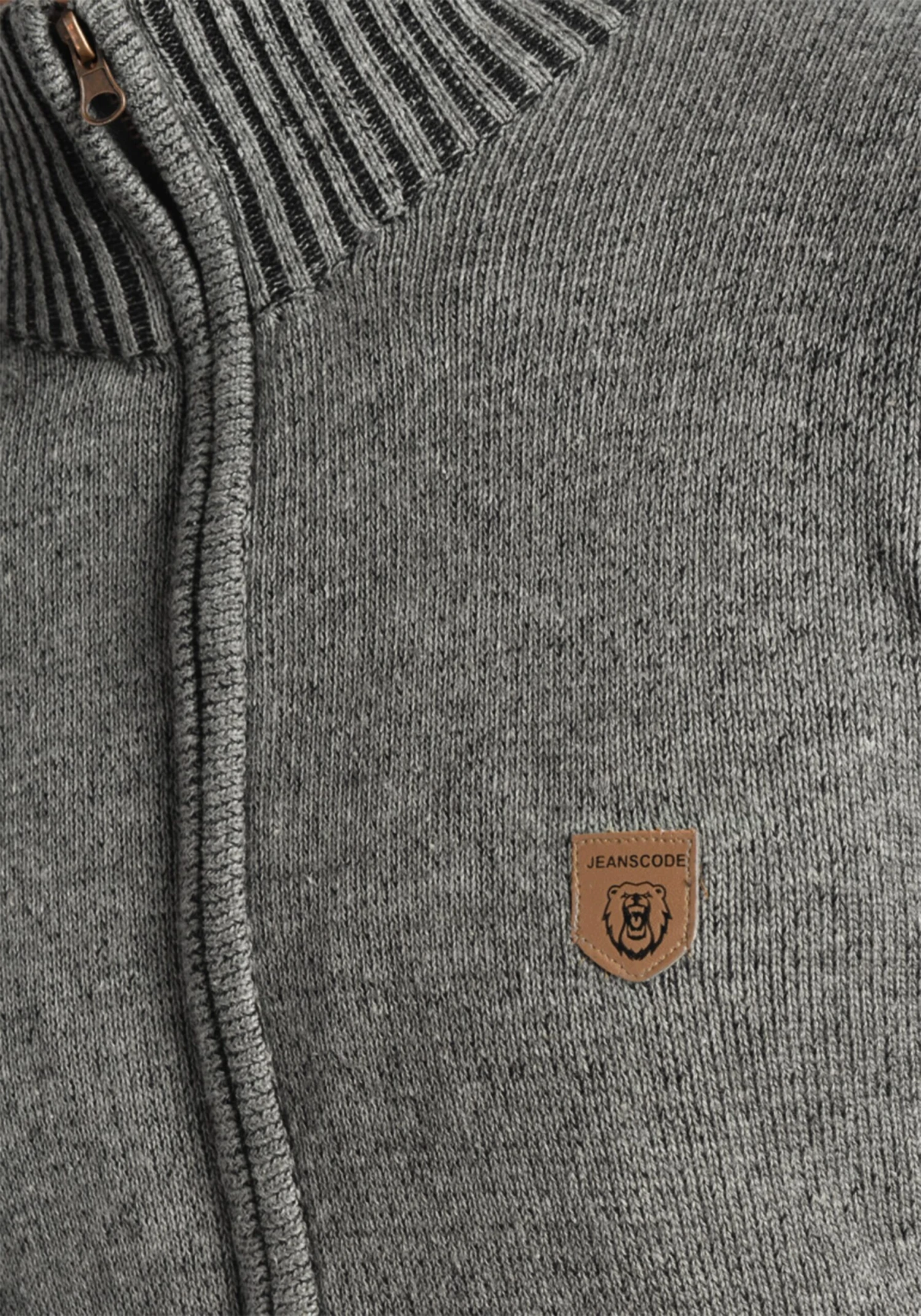 Indicode Jeans Vesten Gebreid Vest Andy Heren Grijs 4 Indicode Jeans Vesten Gebreid Vest Andy Heren Grijs - Image 4