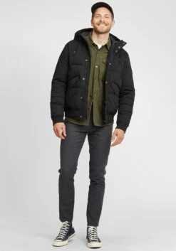 Indicode Jeans Winterjassen Winterjas Ravert Heren Zwart -Indicode Jeans Verkoop 20510278902a8fec0e19f3e4a05d5935