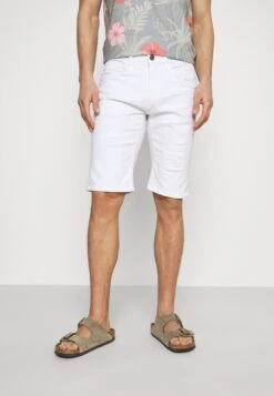 Indicode Jeans Kaden Holes - Jeansshort - Offwhite