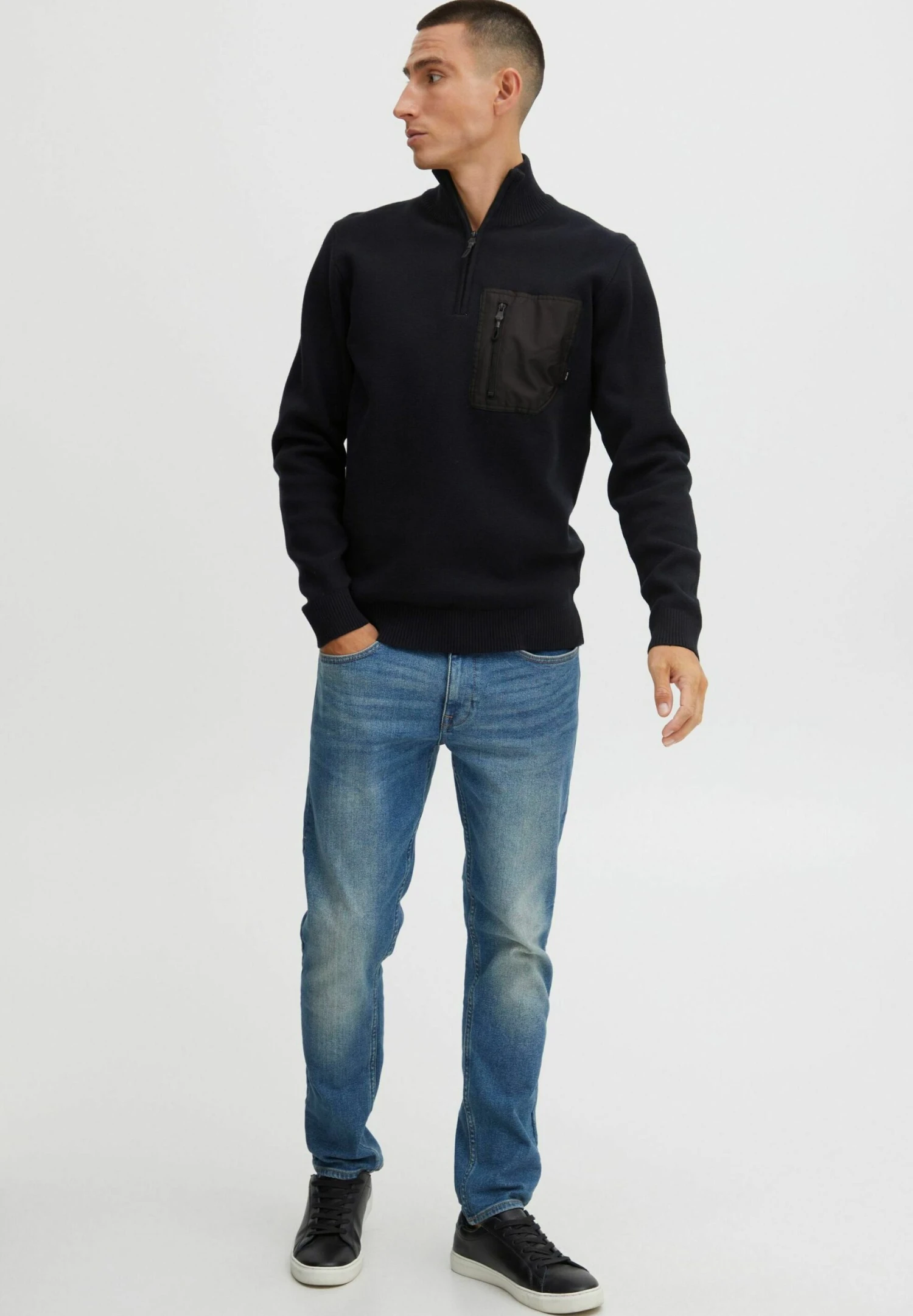 Indicode Jeans Idmeddo - Trui - Black 2 Indicode Jeans Idmeddo - Trui - Black - Image 2