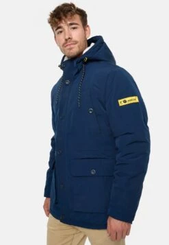 Indicode Jeans Winterjassen Winterjas West Heren Navy -Indicode Jeans Verkoop 2187ed2edd1854a20f7e44c7b241beb2