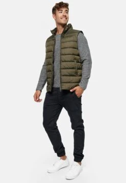 Indicode Jeans Bodywarmers Bodywarmer Gibbon Heren Kaki -Indicode Jeans Verkoop 222aaa60e55ffe4b4ca1af10d25d8ea7