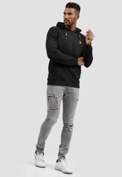 Indicode Jeans Hoodies Trui Heren Zwart -Indicode Jeans Verkoop 227bf040e118f0514f1af0f180f2027d