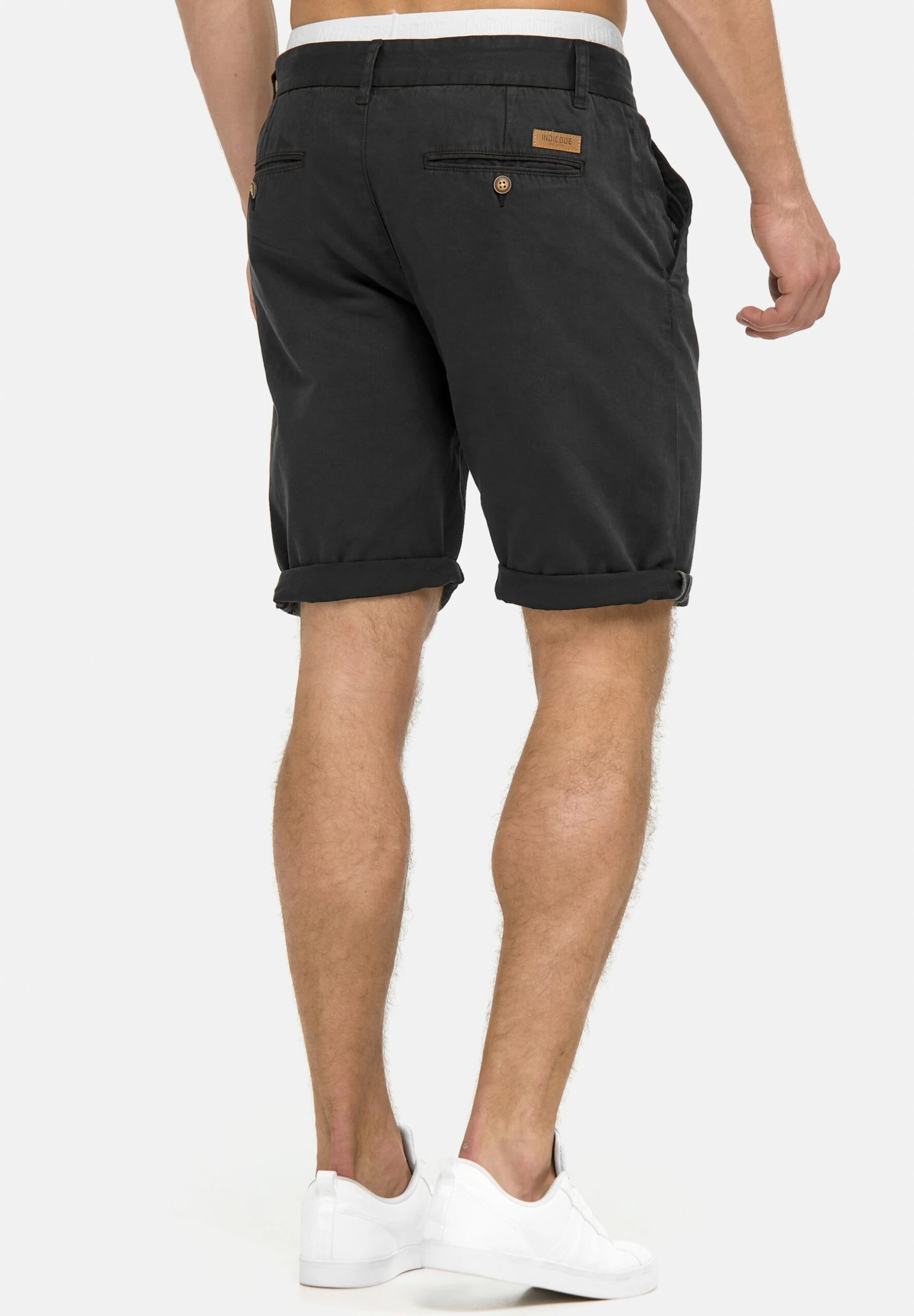 Indicode Jeans Casual Fit - Shorts - Mottled Black 3 Indicode Jeans Casual Fit - Shorts - Mottled Black - Image 3