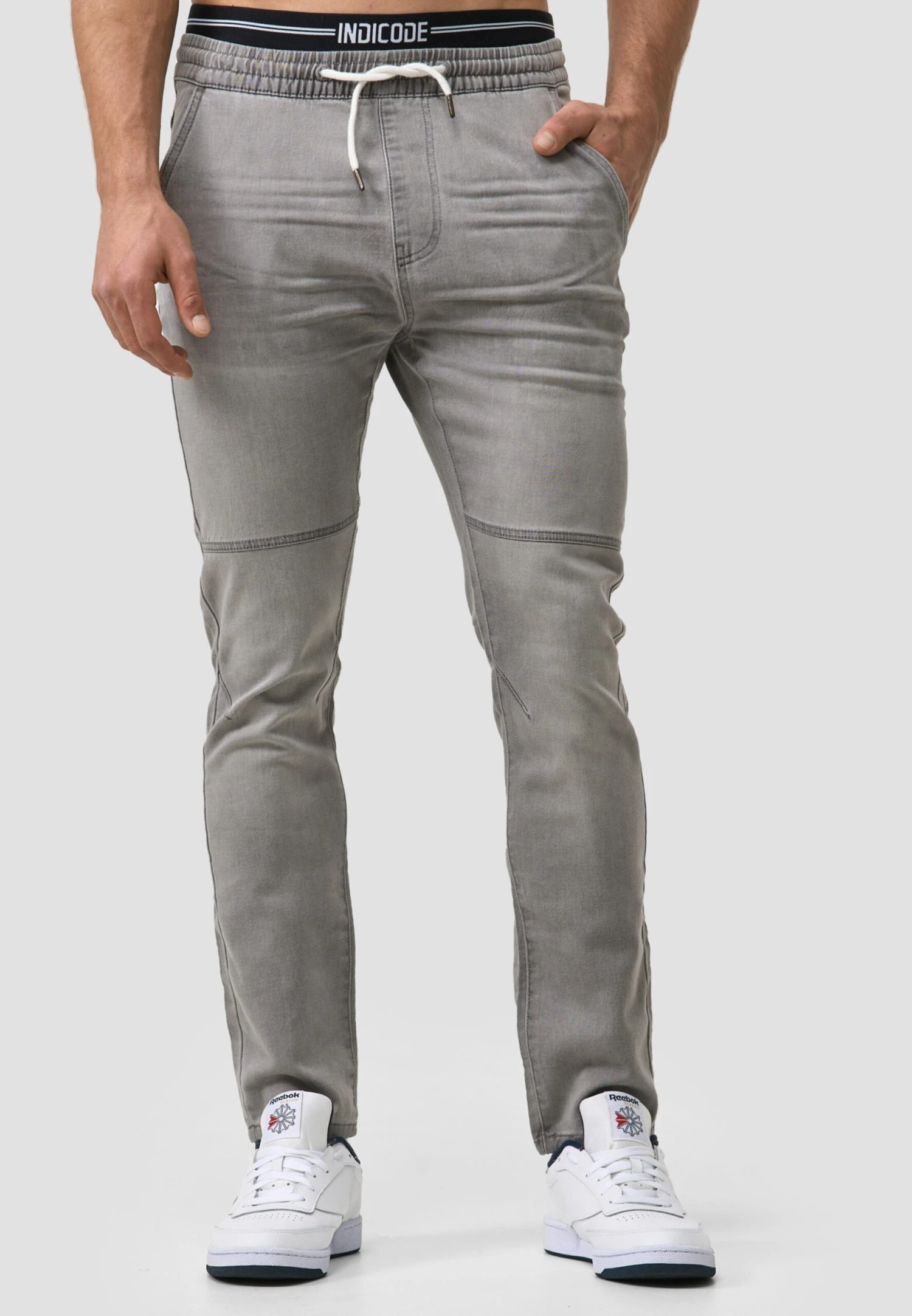Indicode Jeans Pantalons Slimfit Broek Fabrizio Heren Grijs 2 Indicode Jeans Pantalons Slimfit Broek Fabrizio Heren Grijs - Image 2