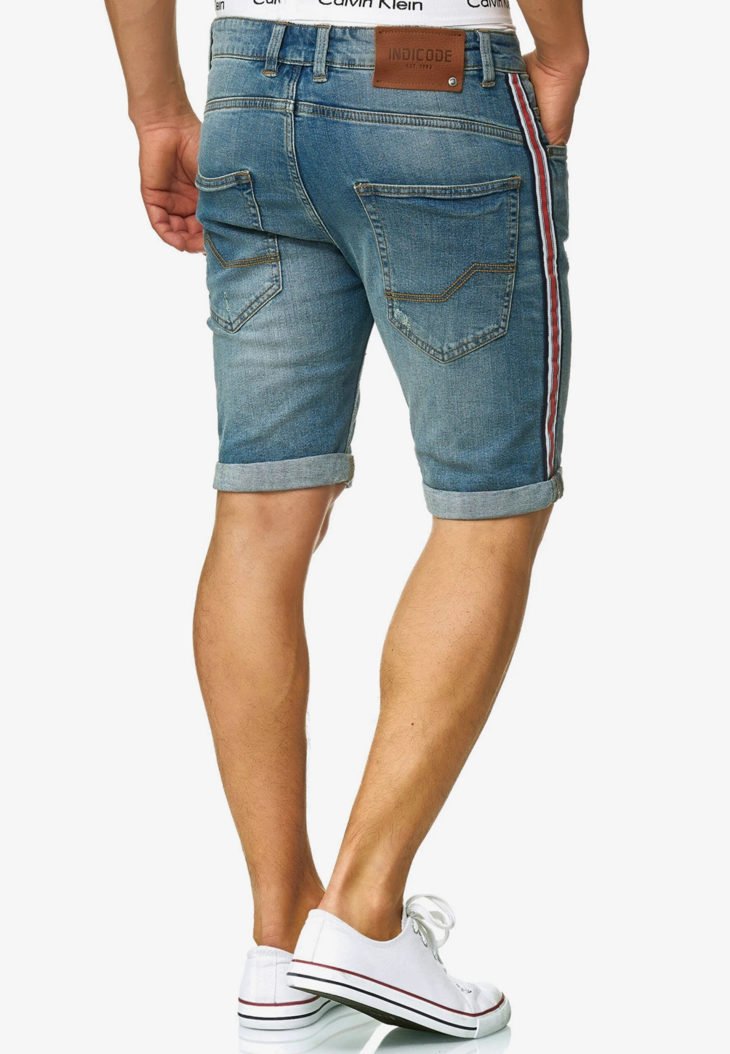 Indicode Jeans Denim Shorts Slimfit Jeans Fife Heren Blauw 3 Indicode Jeans Denim Shorts Slimfit Jeans Fife Heren Blauw - Image 3