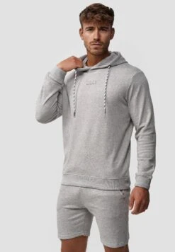 Indicode Jeans Bentley - Hoodie - Lt Grey Mix