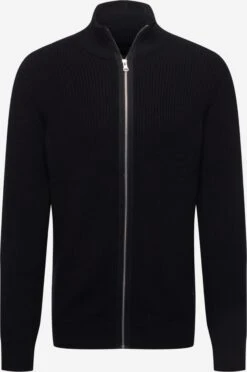 Indicode Jeans Vesten Gebreid Vest Dodson Heren Zwart