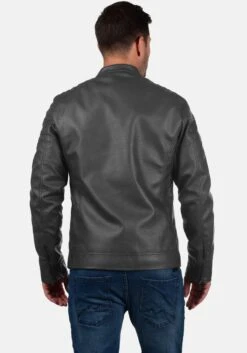 Indicode Jeans Leren Jassen Tussenjas Junction Heren Grijs -Indicode Jeans Verkoop 2494a0477ed2a57235d61d2651978007