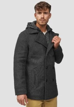 Indicode Jeans Halflange Jas - Black Mix -Indicode Jeans Verkoop 2580a85855a3441f983f934227ae834d