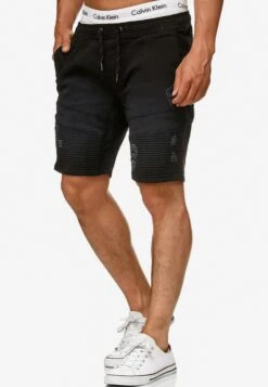 Indicode Jeans Denim Shorts Regular Jeans Ernest Heren Zwart