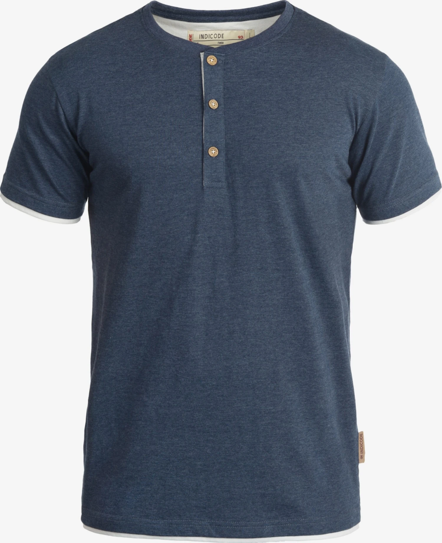 Indicode Jeans T-shirts Shirt Tony Heren Donkerblauw 1 Indicode Jeans T-shirts Shirt Tony Heren Donkerblauw