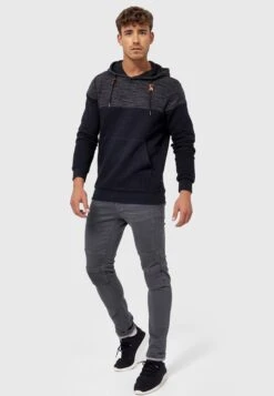 Indicode Jeans Hoodies Trui Heren Donkerblauw / Blauw Gemêleerd -Indicode Jeans Verkoop 26a1e220298aae8c9067e3d9312d8236