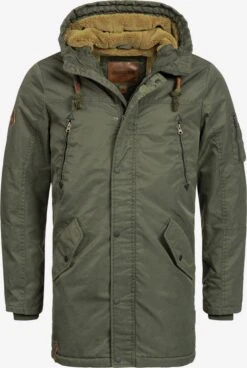 Indicode Jeans Parkas Winterparka Bardsley Heren Kaki