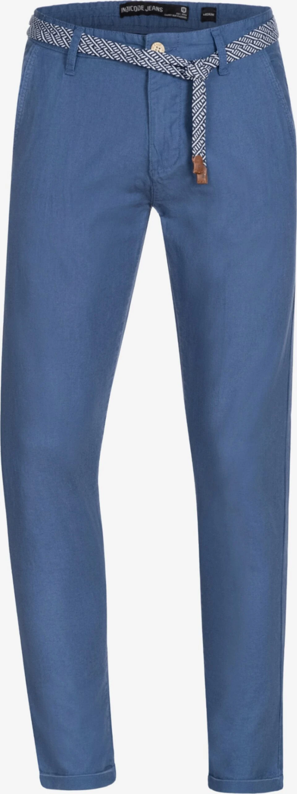 Indicode Jeans Chinos Slimfit Chino Bryne Heren Kobaltblauw 1 Indicode Jeans Chinos Slimfit Chino Bryne Heren Kobaltblauw