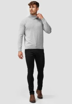 Indicode Jeans Coltruien Trui Kerwin Heren Grijs -Indicode Jeans Verkoop 2737078ddaceb83f1c8e0f16114dc8f1