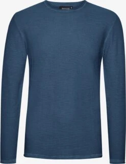 Indicode Jeans Crewneck Truien Trui Karpo Heren Blauw
