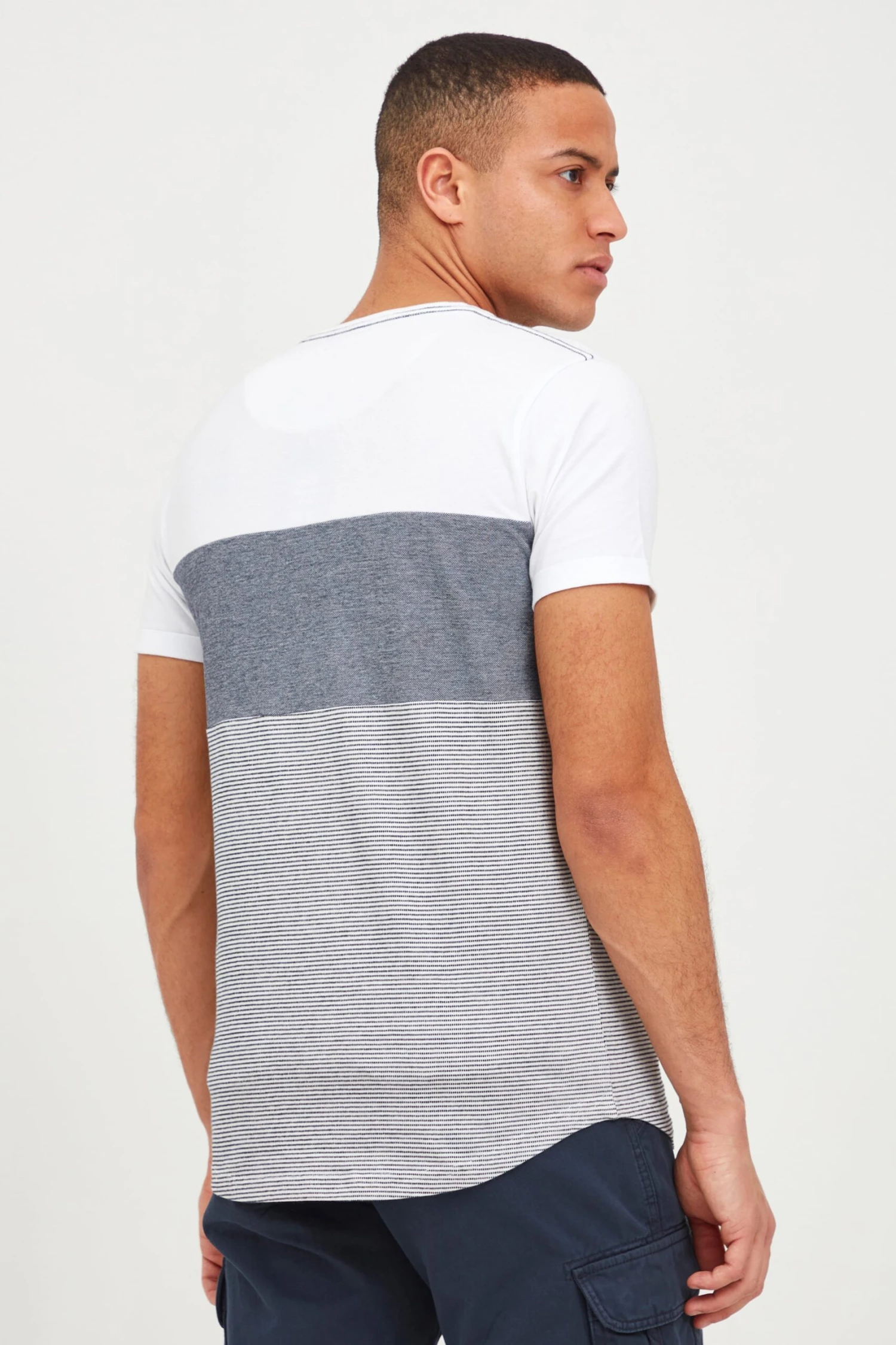 Indicode Jeans T-shirts Shirt Heren Grijs 4 Indicode Jeans T-shirts Shirt Heren Grijs - Image 4