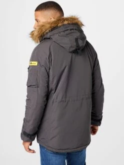 Indicode Jeans Parkas Winterparka Heren Donkergrijs -Indicode Jeans Verkoop 2801e349a49dacacb776e9a712026dea