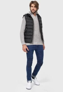 Indicode Jeans Bodywarmers Bodywarmer Heren Zwart -Indicode Jeans Verkoop 2852d530d15eb68eb8c9b1bd1ccc3bb7