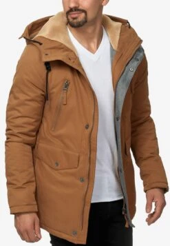 Indicode Jeans Parkas Winterparka Loaf Heren Karamel -Indicode Jeans Verkoop 28b25e9c361a2616c4bb5aa1b317cd38