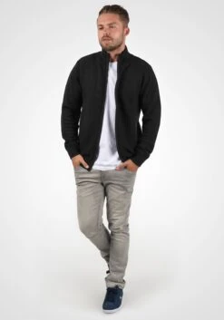 Indicode Jeans Vesten Gebreid Vest Rickert Heren Zwart -Indicode Jeans Verkoop 28b6d02347b16c4133c30d68eea6a882