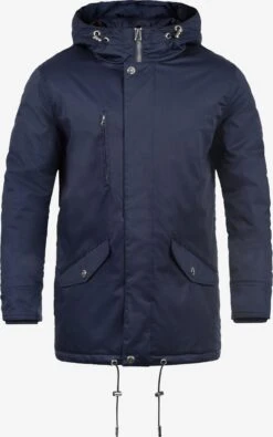 Indicode Jeans Parkas Winterparka Vancouver Heren Blauw / Navy / Donkerblauw