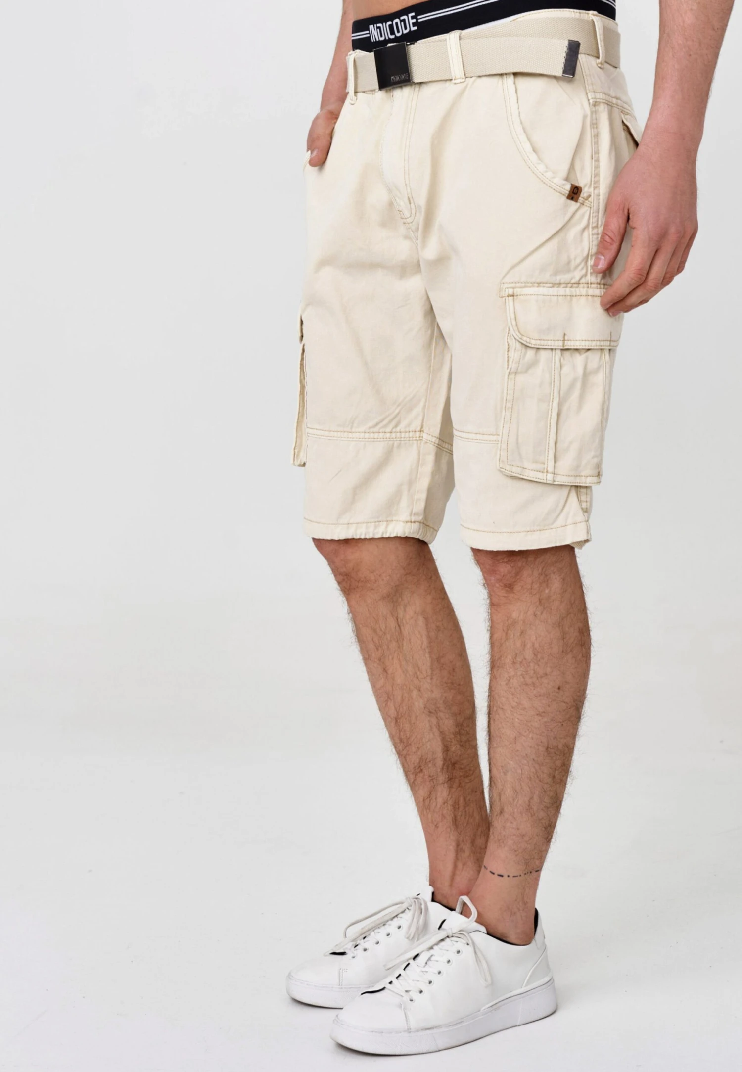Indicode Jeans Blixt - Shorts - Fog 4 Indicode Jeans Blixt - Shorts - Fog - Image 4