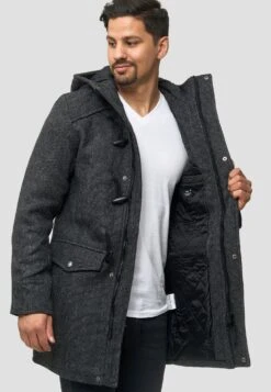 Indicode Jeans Liam - Winterjas - Black -Indicode Jeans Verkoop 29e43b78f61240bbbadd08ec6bb93120