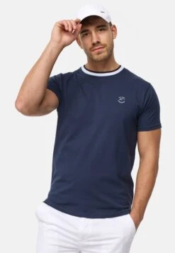Indicode Jeans T-Shirt Basic - Navy