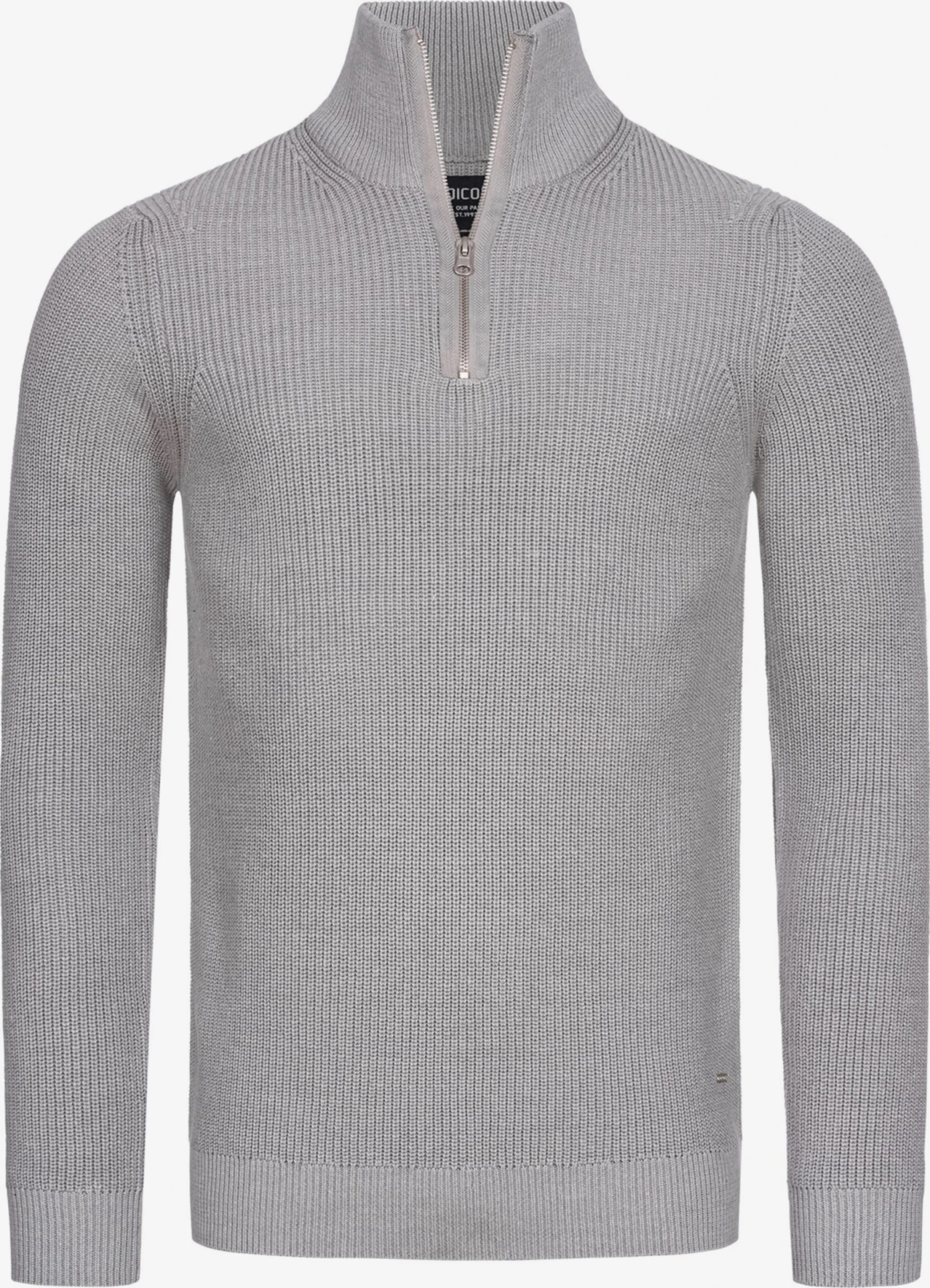 Indicode Jeans Coltruien Trui Mayer Heren Lichtgrijs 1 Indicode Jeans Coltruien Trui Mayer Heren Lichtgrijs