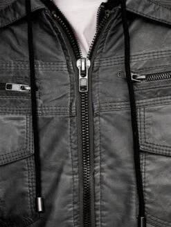 Indicode Jeans Leren Jassen Tussenjas Aaron Heren Rookgrijs -Indicode Jeans Verkoop 2b6c7c6a72218f51ef9cf122f358ae96