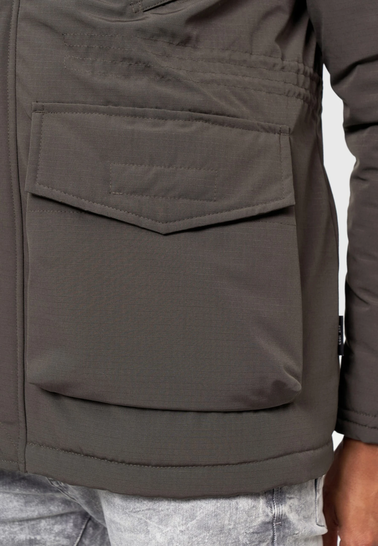 Indicode Jeans Parkas Winterparka Waters Heren Grijs 8 Indicode Jeans Parkas Winterparka Waters Heren Grijs - Image 8