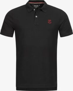 Indicode Jeans Polos Shirt Wadim Heren Zwart