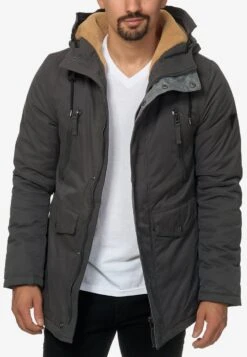 Indicode Jeans Parkas Winterparka Loaf Heren Donkergrijs -Indicode Jeans Verkoop 2e671885b1ed26516b9006ff3d2b914e