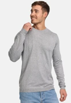 Indicode Jeans Greyson - Trui - Lt Grey Mix