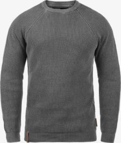 Indicode Jeans Crewneck Truien Trui Rockford Heren Donkergrijs
