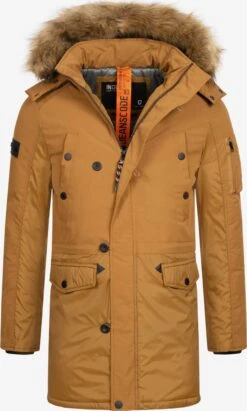 Indicode Jeans Parkas Winterparka Jarl Heren Bruin