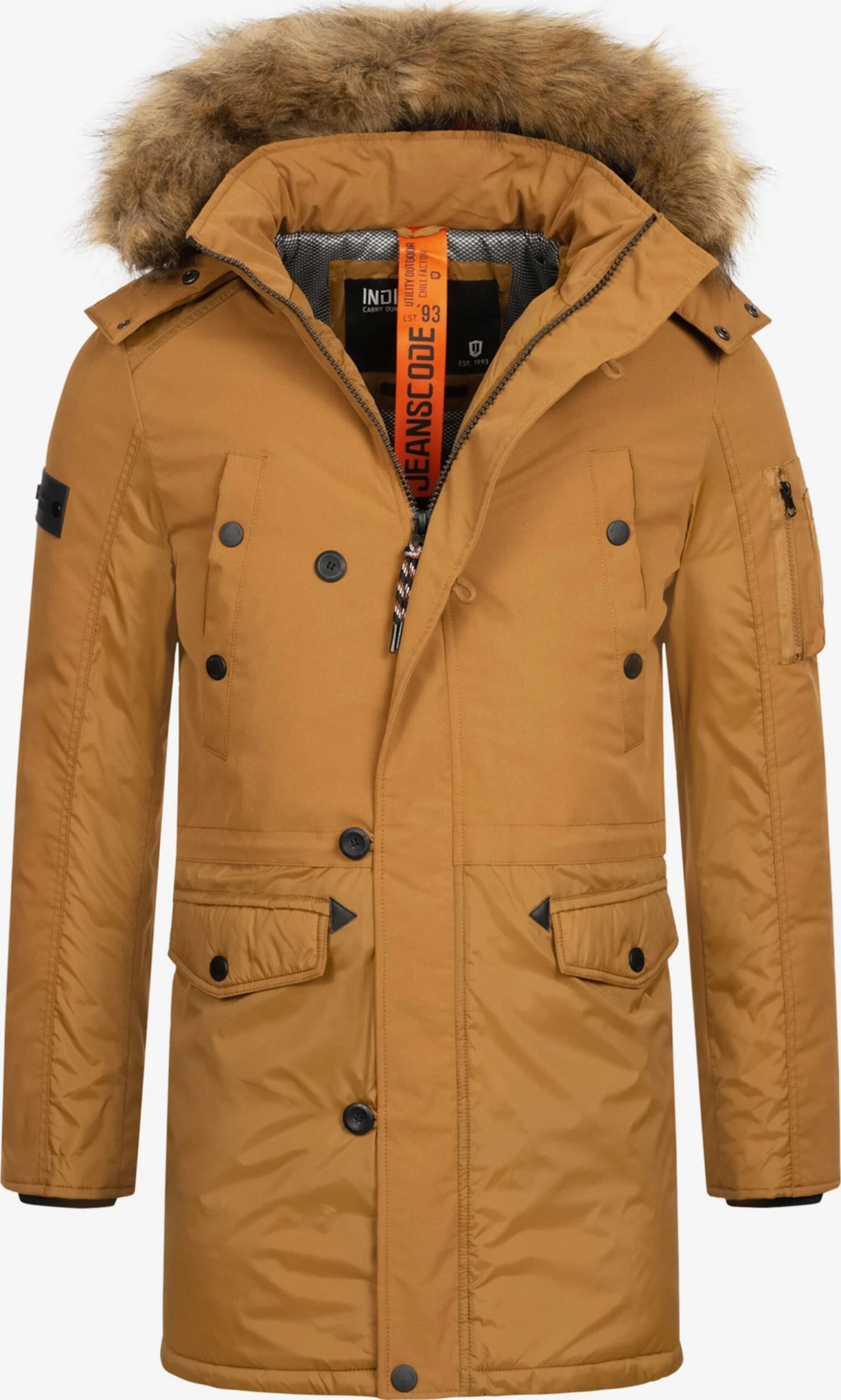 Indicode Jeans Parkas Winterparka Jarl Heren Bruin 1 Indicode Jeans Parkas Winterparka Jarl Heren Bruin